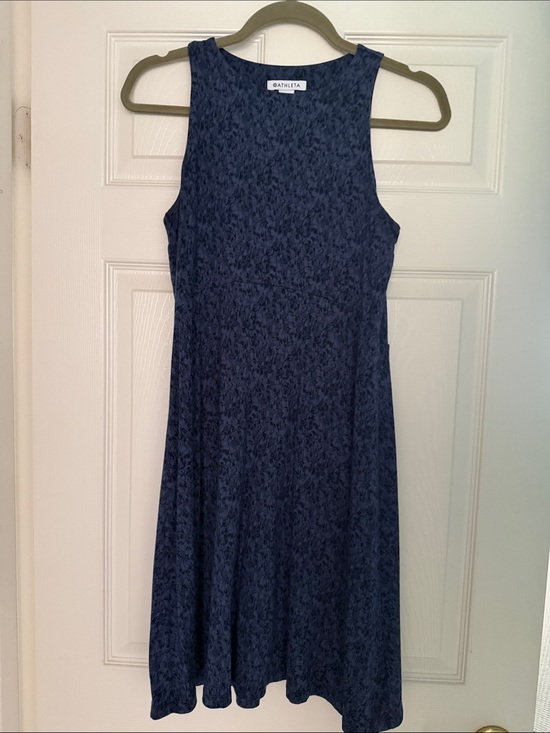 Athleta Dresses & Skirts - Athleta Dark Navy Textured Tank Midi Dress